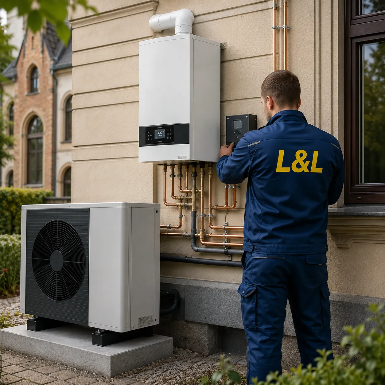 Beispielbild: moderne Heizung und Wärmepumpe von Lang & Langer in Chemnitz